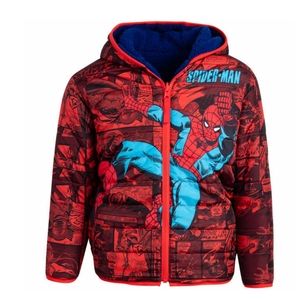 2T, Marvel Spider Man Boy's Reversible Jacket